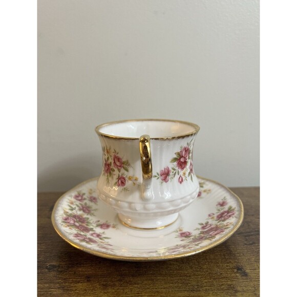 Vtg Rosina Queens Fine Bone China Tea Cup And Saucer Queens Roses Cottagecore - Picture 16 of 16